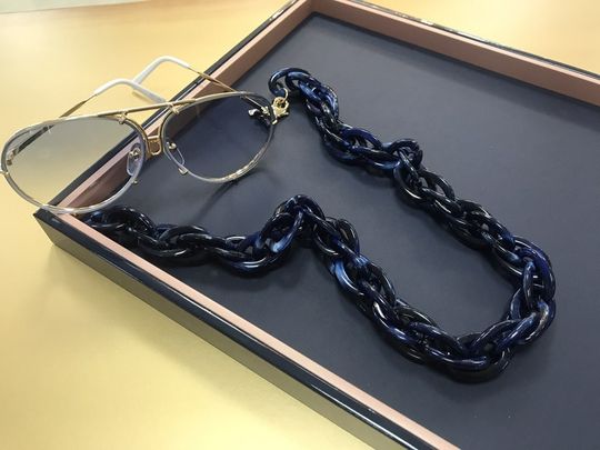 řetěz na brýle  Chain Blue